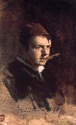 Anders Zorn Self-portrait with fez oil painting